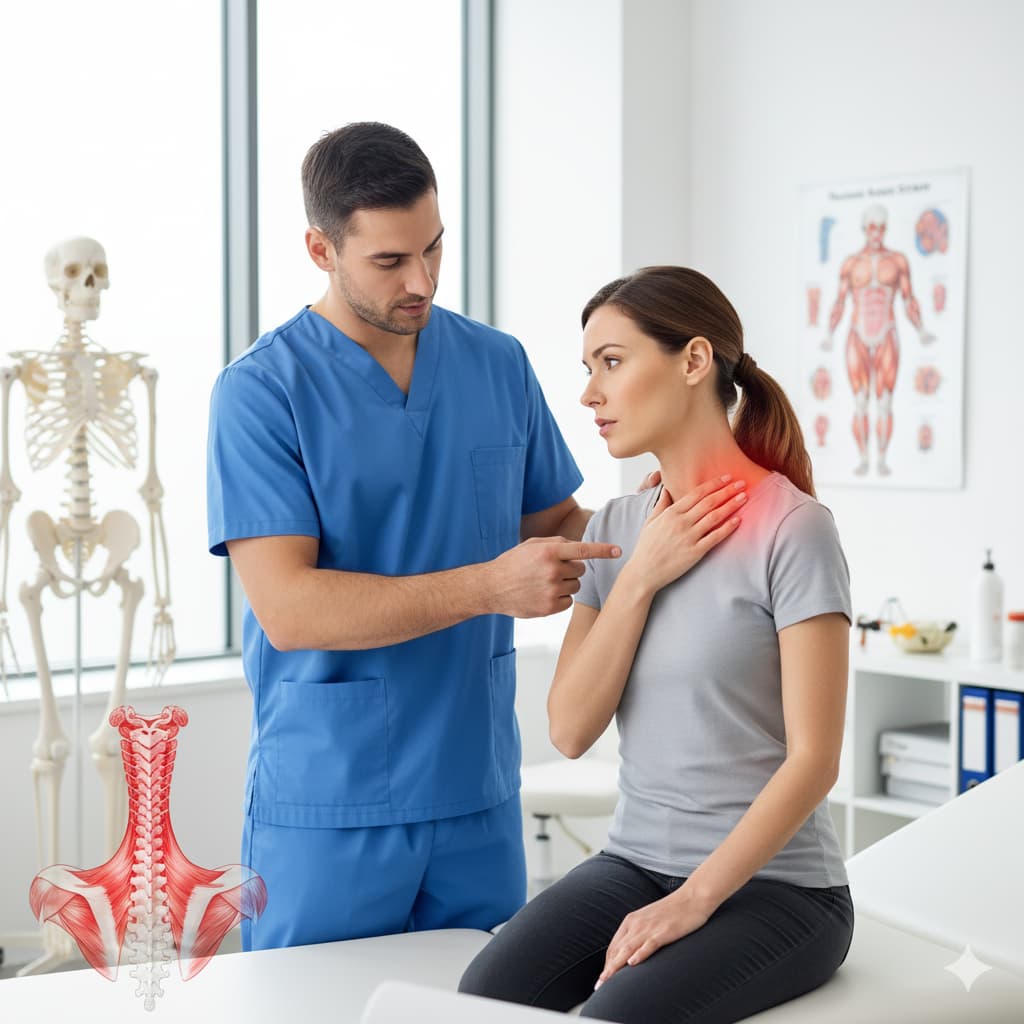 Μυϊκή θλάση στο λαιμό